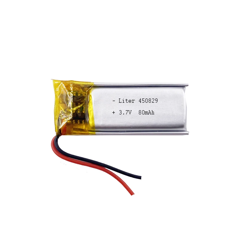 3.7v lithium polymer battery 450829 451030 80mAh li-po battery