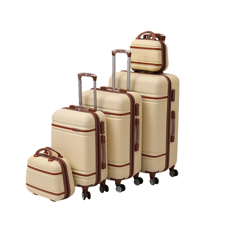 Vintage Hard Shell Carry on Suitcase Luggage Sets  PC carry on  Suitcase Luggage Boarding Cabin Trolley Luggage
