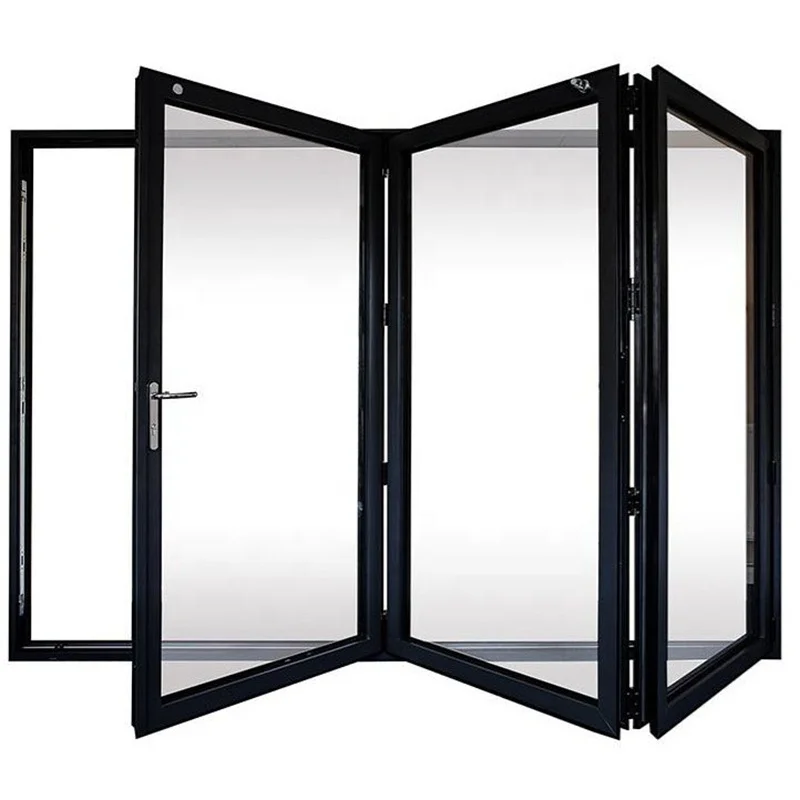 Aluminum Patio Bi Folding Door With Screen Aluminium Bi-Folding Glass Doors