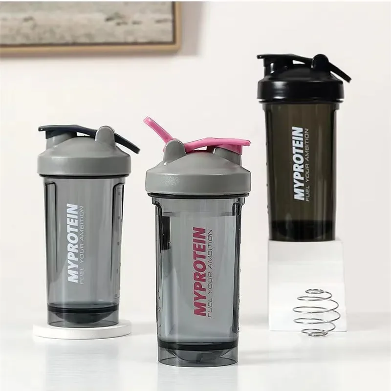 Custom Logo BPA FREE PC material Blender Plastic Classic Workout Clear Protein Shaker Bottle for GYM Fitness