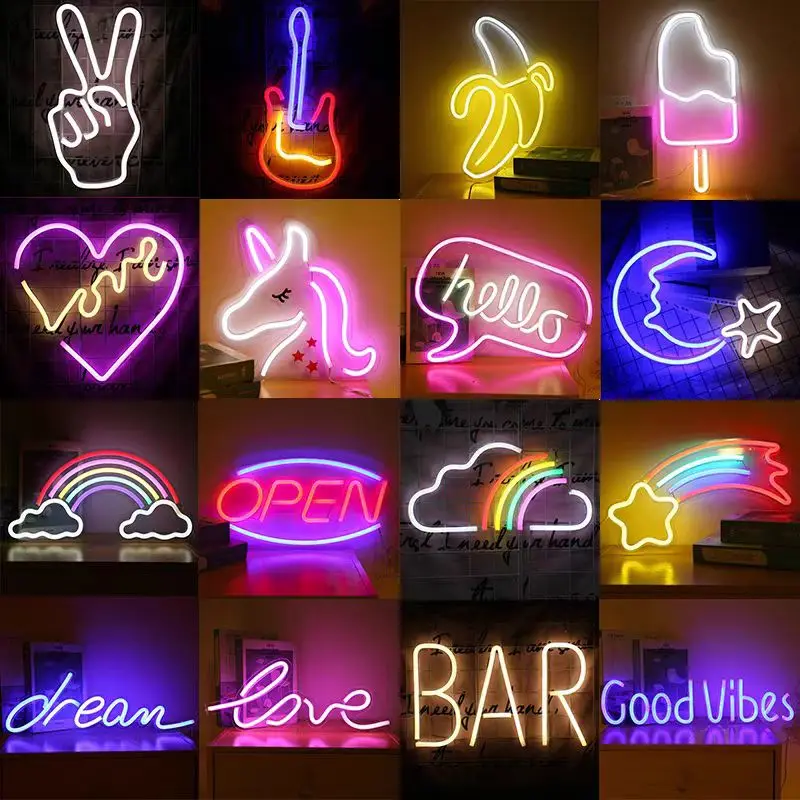 Hot Sale Good Quality Indoor Personalized Sign Custom Made Wall Mount Babe-mirror Acrylic Led Neon Sign