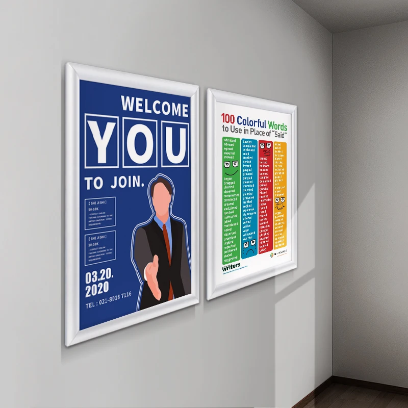 Factory Direct manufacturer  poster  frame for advertising aluminum snap frame