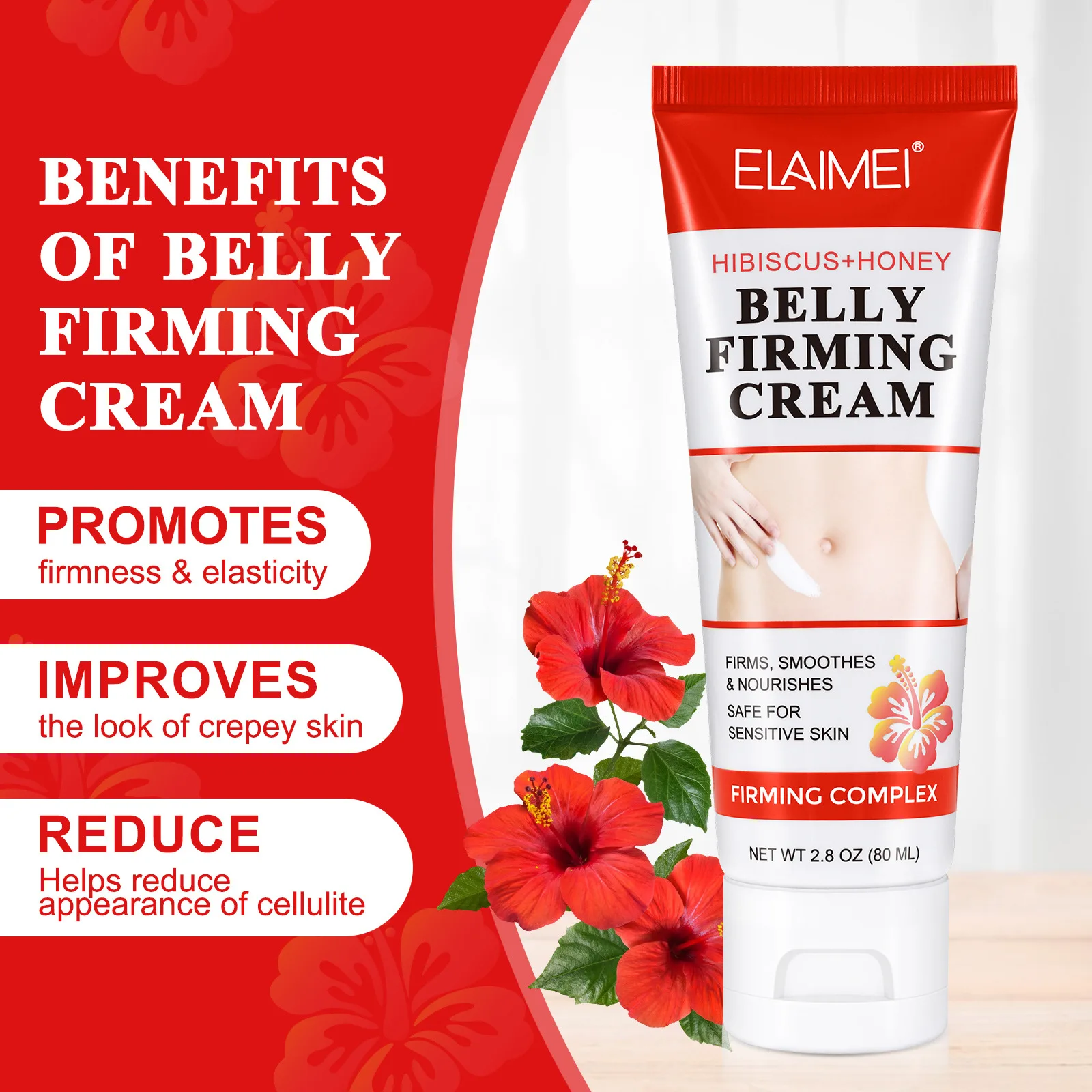 Hot Selling Belly Fat Burning Skincare Smoothing Nourishing Body Lotion Stretch Marks Cream Belly Firming Cream
