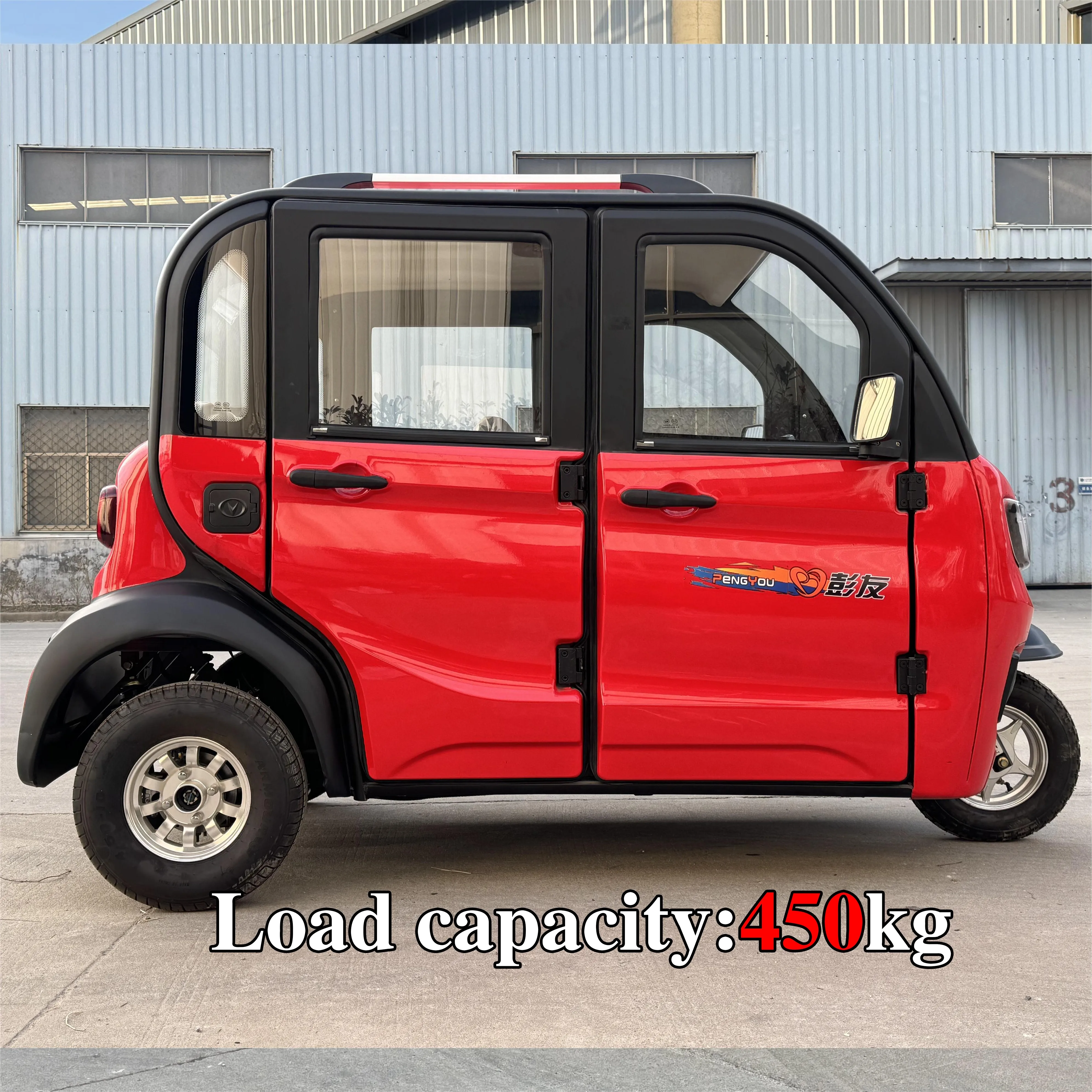 LB-ZRJS Wheel Motorcycle with Passenger Seat Taxi Tricycles Passenger Enclosed Cabin 3 Wheel Electric Scooter 60V Closed Eec