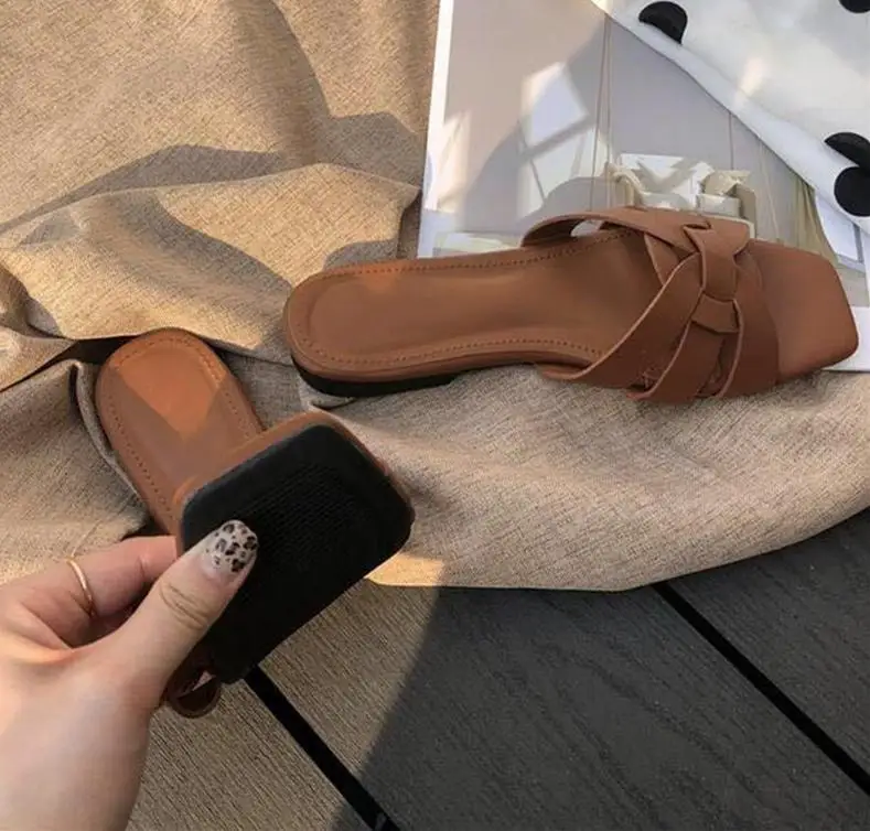 AliExpress hot sale  women flat sandals slippers  005