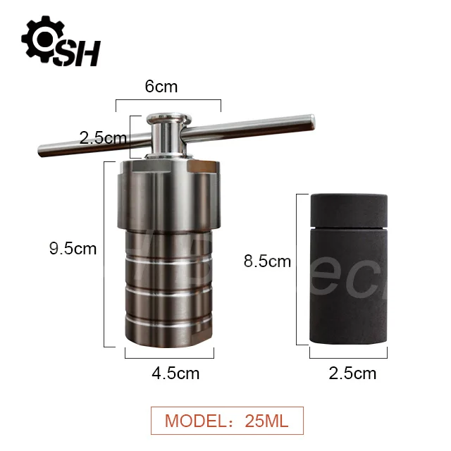 100ml Laboratory Chemical Hydrothermal Synthesis Reactor Manufacturing