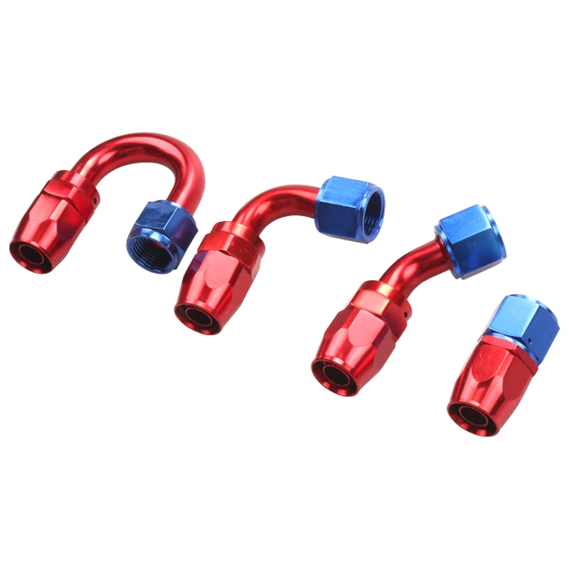 Universal Car Modification Oil Pipe Adapter Oil Cooling Joint Durable Detachable Oil Cooling Connectors For AN10 0-180 Degree