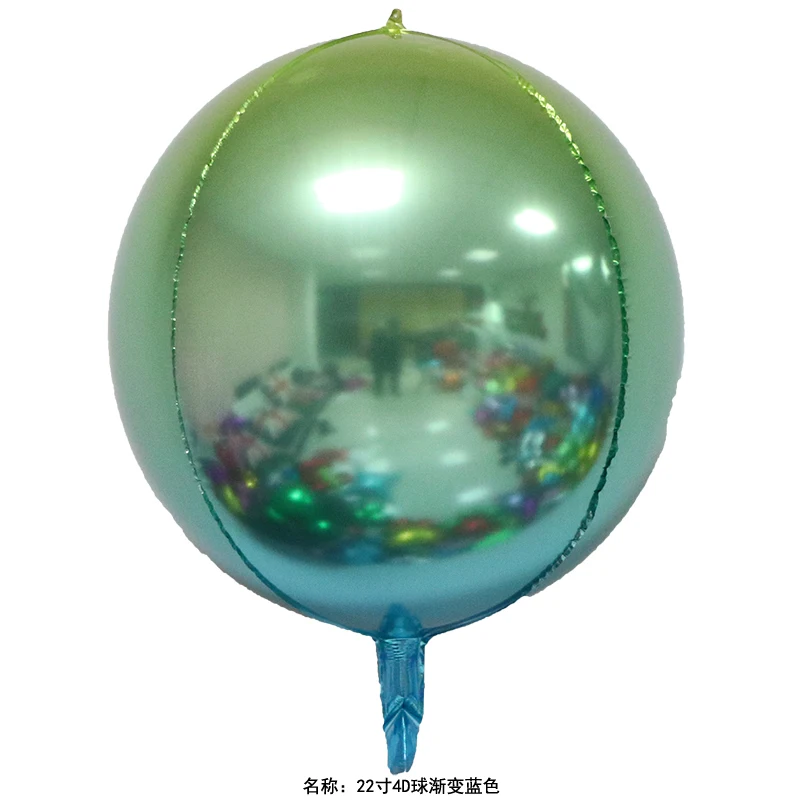 Самая последняя конструкция 22 дюймов 4d globos al por mayor воздушный шар с равномерным наклоном 4D круглый воздушные шары из фольги для вечеринки