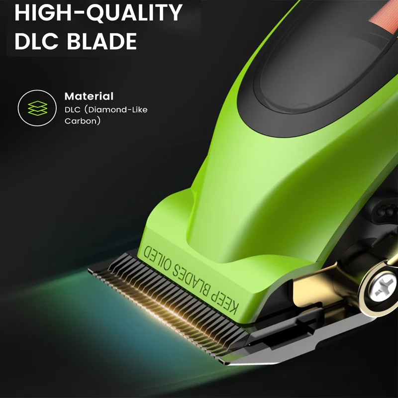 PRITECH New Magnetic motor 9000rpm high-speed haircut professional hair clipper for men with DLC