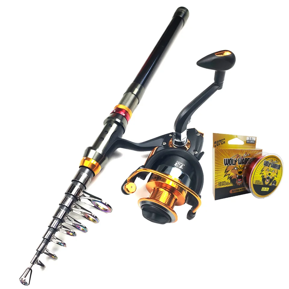 Newbility Factory Direct fishing gear set Bait and rod 1.8m 2.1m 2.4m 2.7m short sea fishing rod and reel set
