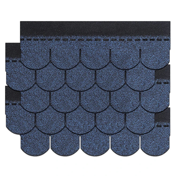 wholesale custom usa standard cheap fish scale shingle architectural harbor ocean blue asphalt material roofing shingles