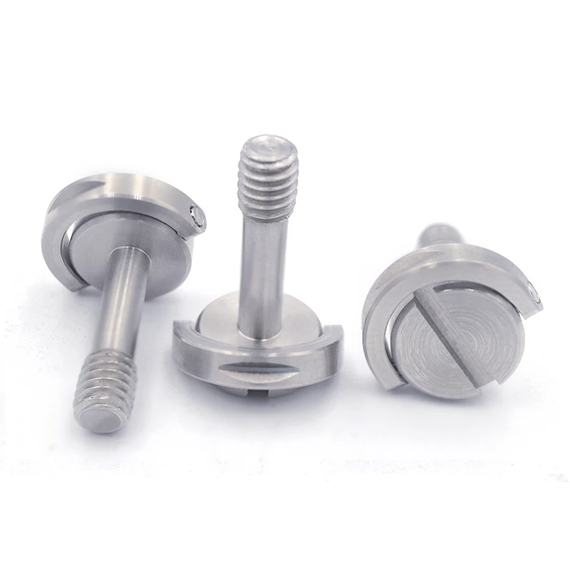 High quality 1/4 5/16 3/8 inch stainless steel screw d-ring for camera tripod monopod quick release plate