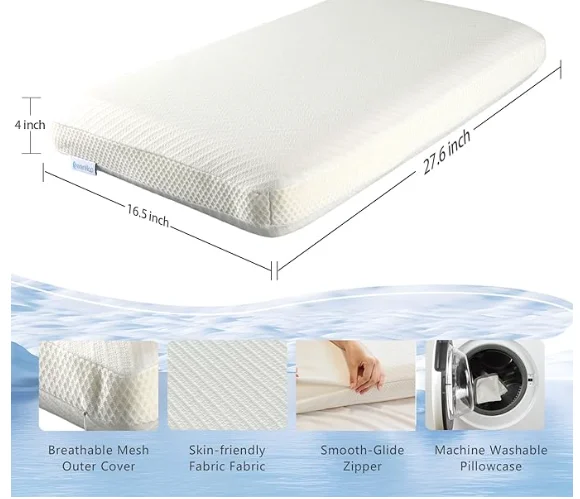 Wholesale High Quality Pillow For Side Sleepers Polyurethane 28D density Memory Foam Pillow Cube For Neck Support