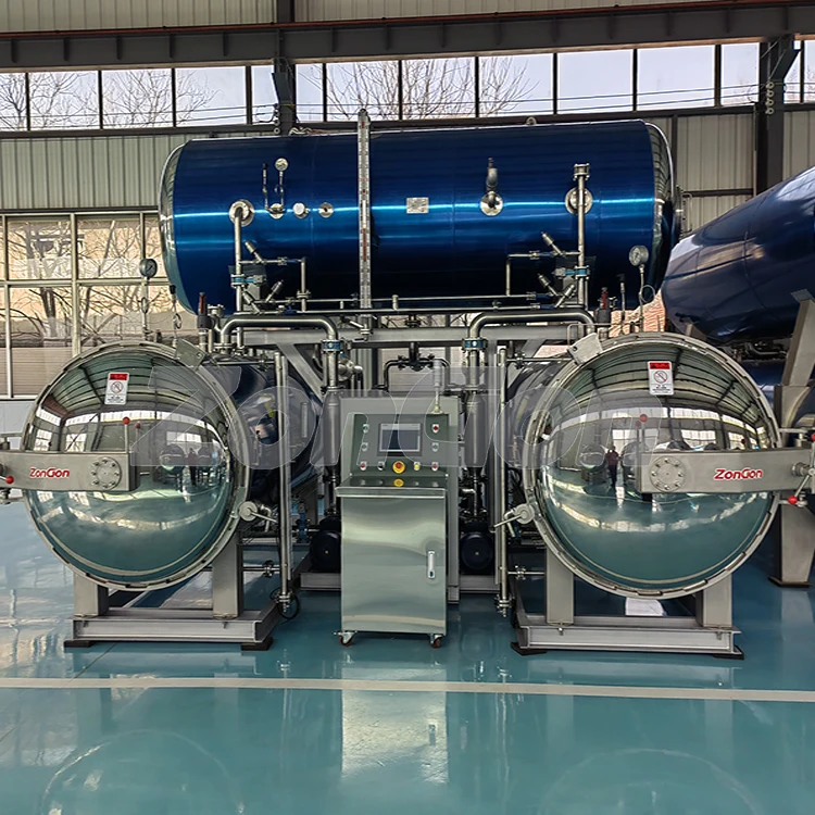 automatic plastic packaging milk food water bath autoclave processing sterilizer retort machine