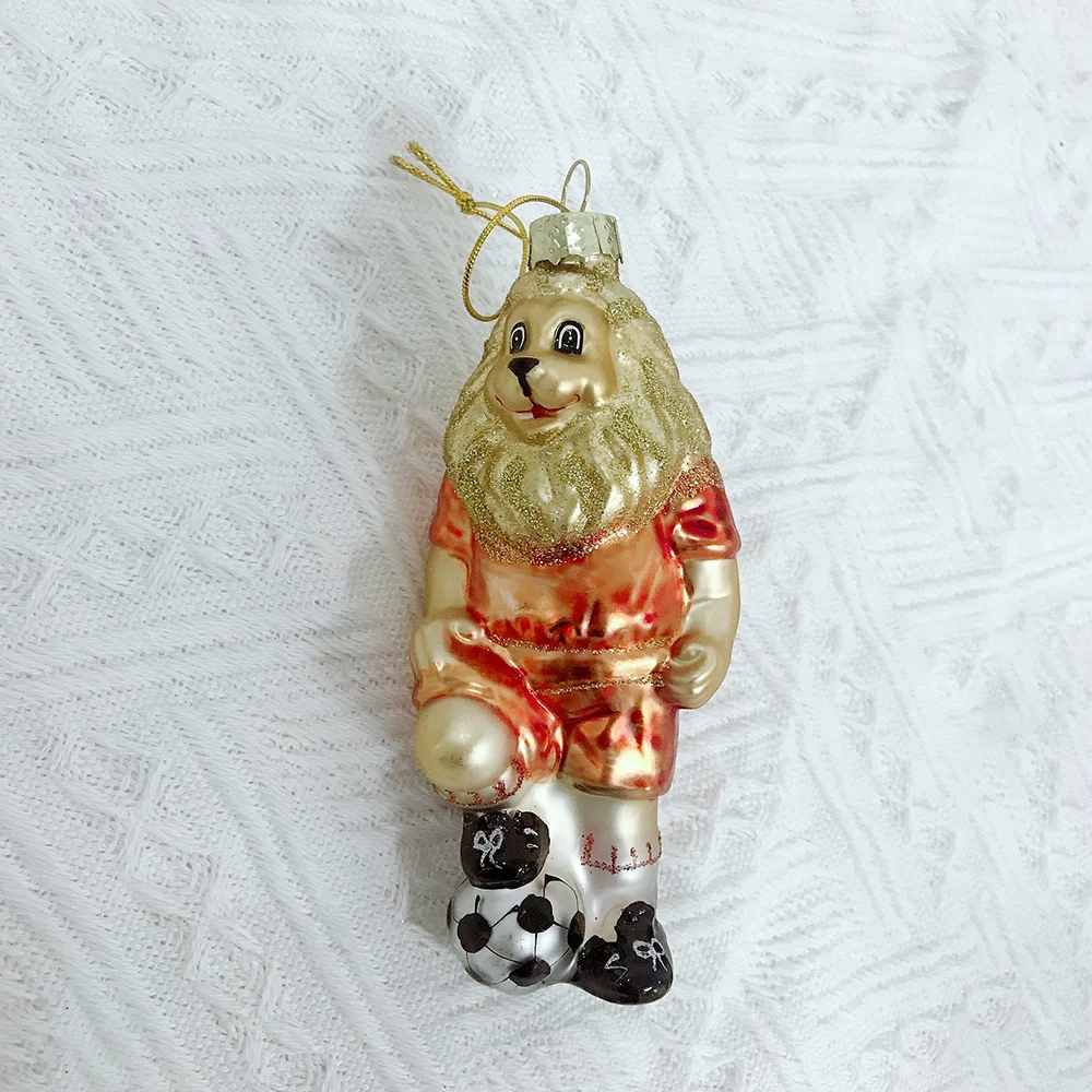 Handmade Christmas hanging glass decoration animal ornament for home festival party hanging decorations Eco-friendly