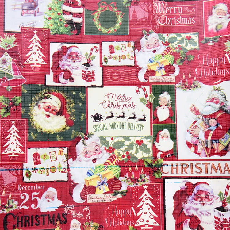 
Vintage Plaid Craft Paper Wrapping Paper Gift Present Tree Santa Wrap Decorative Xmas Party Roll Wrapping Paper Papel De Parede 