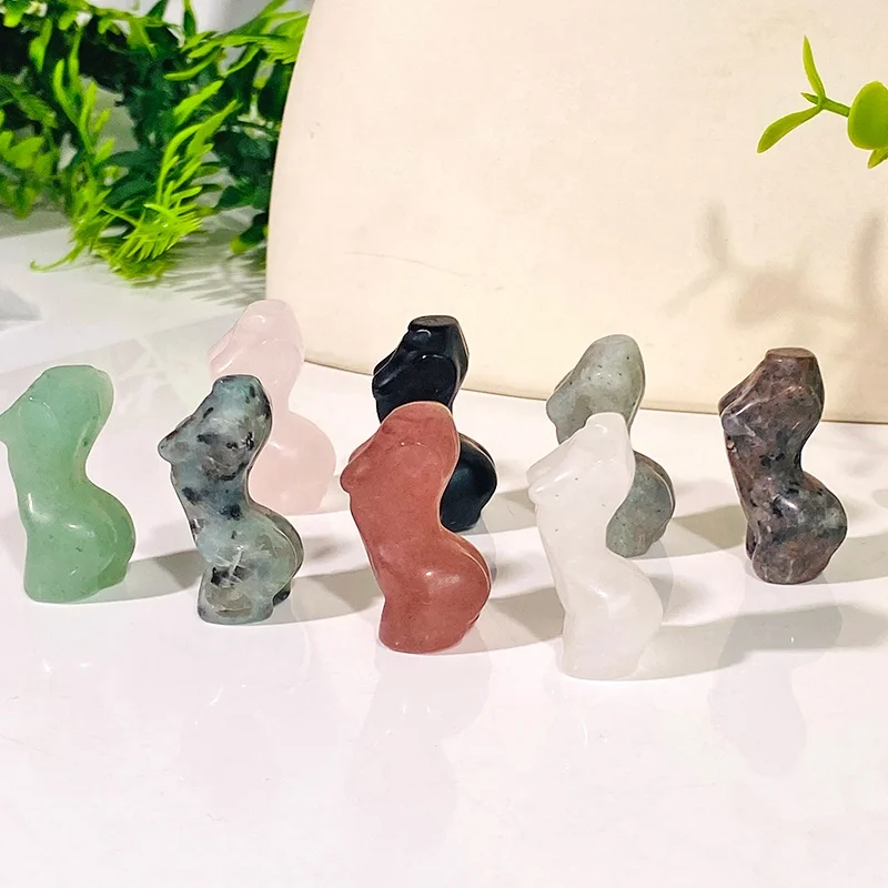 Wholesale Crystal Female Image Nude Female Woman Body Crystals Healing Stones Female Model for Home Decoration