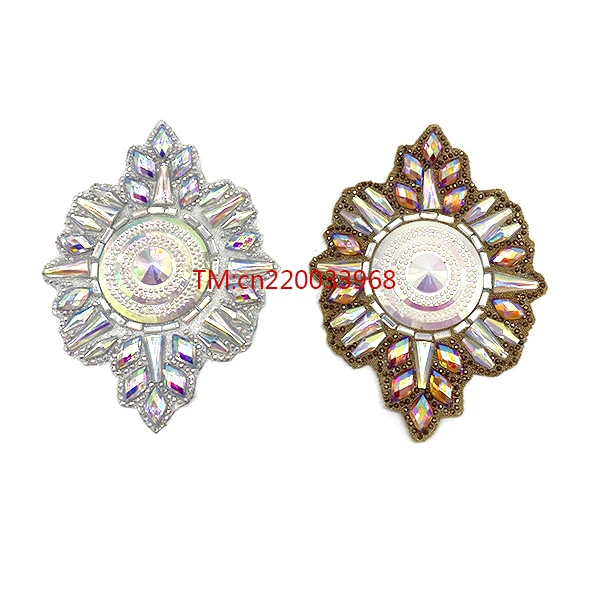 2024 Samba Clothing Accessories Glitter Rhinestone Applique Hot Fix Gem Carnival Trim Iron on Costume Dress Bag Decorations