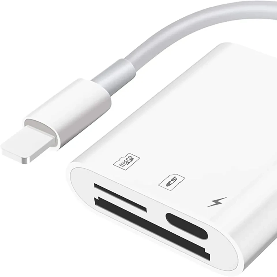 High quality wholesale price lighting hub adapter USB 8-pin card reader charger adapter suitable for iPhone Otg adapter