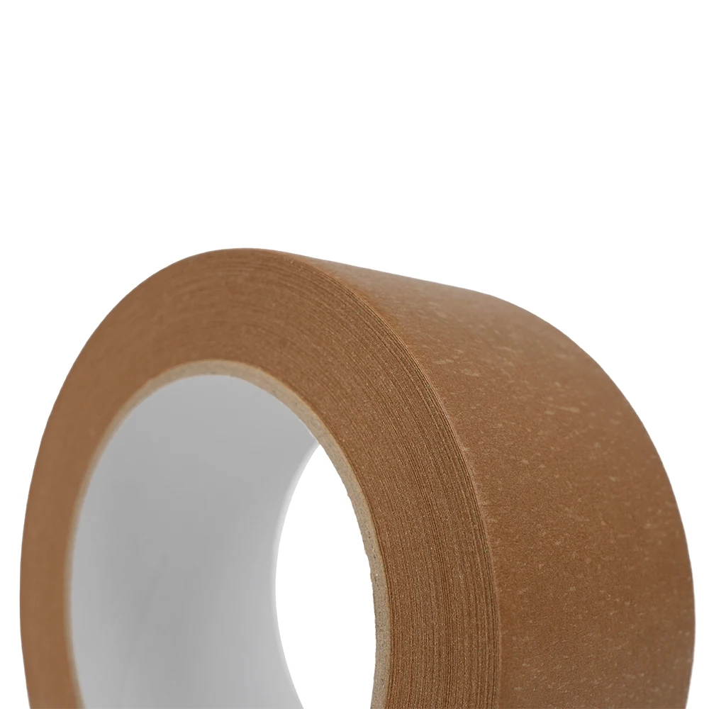 Uncoated Kraft Paper Tape Biodegradable Kraft Paper Tape Adhesive Personalized Kraft Paper Packing Tape