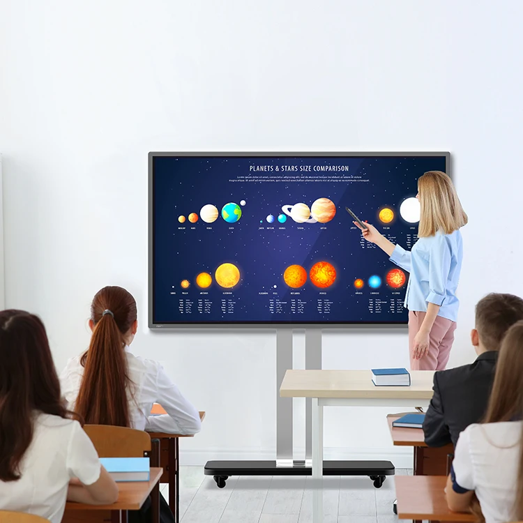 
Free Remote Control Protable Interactive Whieboard Integrated Machine Touch Screen Lcd Panel Smart Whiteboard 