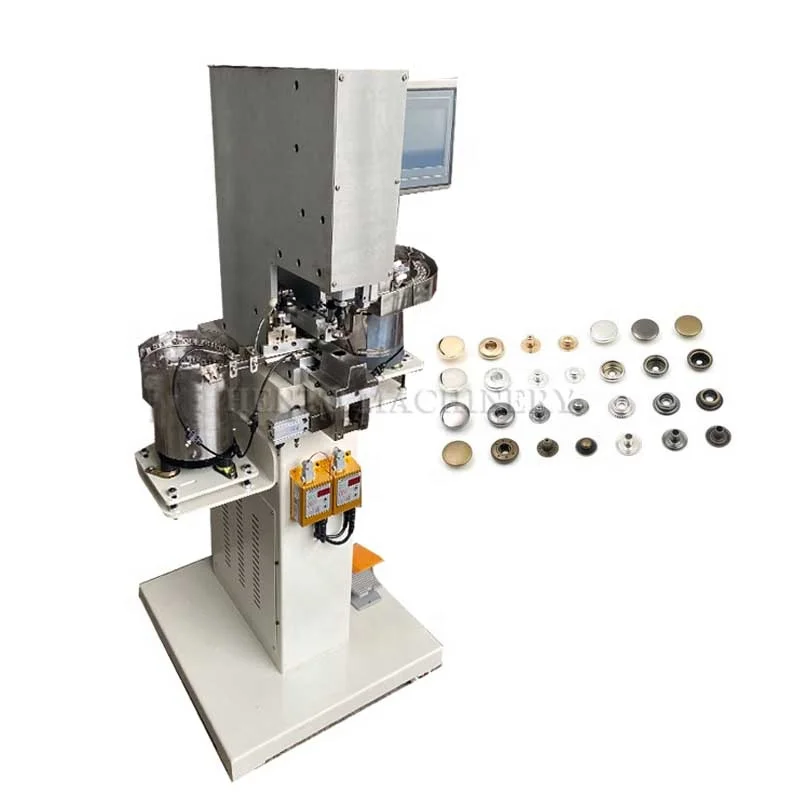 Good Quality Button Sewing Machine Attaching / Industrial Button Fixing Machine / Snap Button Attaching Machine