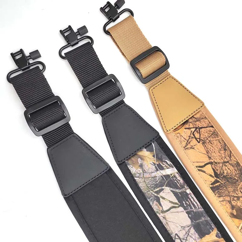 Two Point Shoulder Strap Padded Shoulder Strap Length Adjustable Gun Sling with Swivel Hunting Accessories