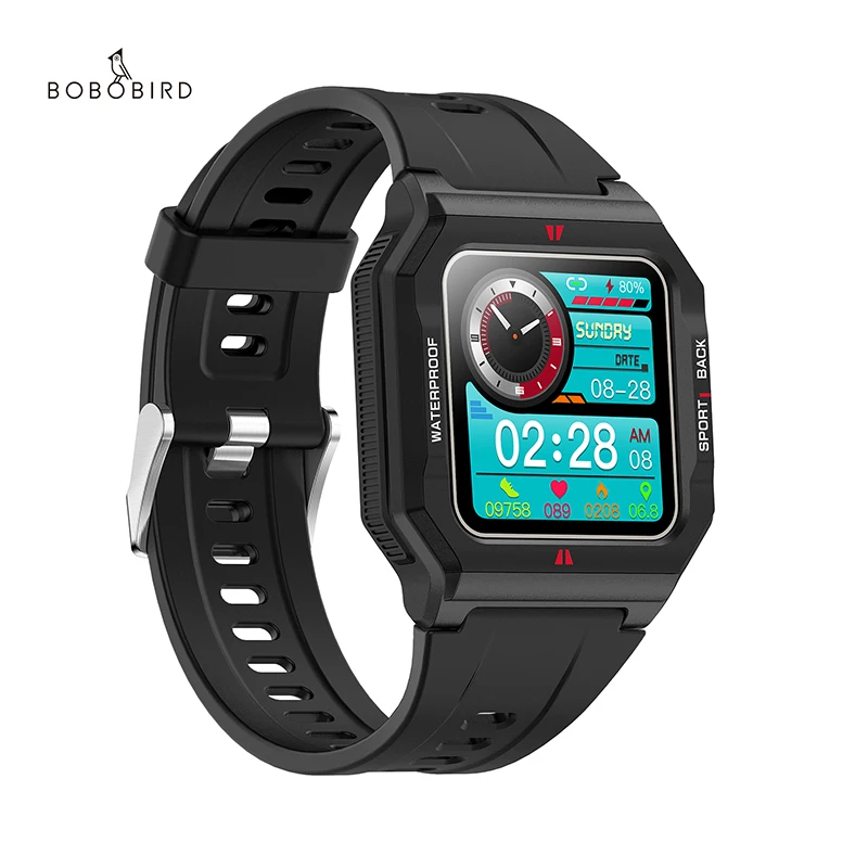  СВЕТОДИОДНЫЕ Цифровые Смарт-часы BOBO BIRD OEM сенсорные часы с пульсометром электронные наручные