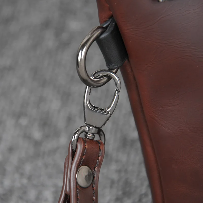 manufacturer custom handbag horse skin PU Leather business purses and handbags men hand  bags
