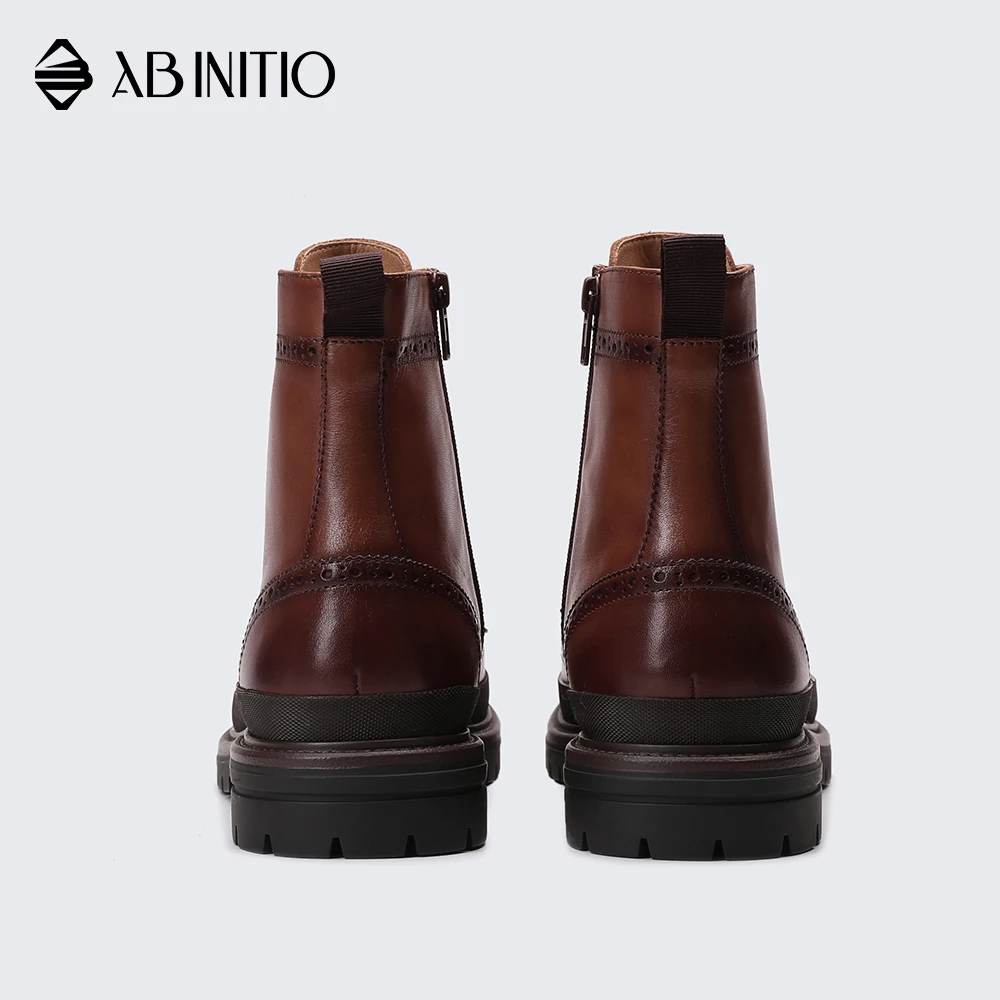 
Designer High Quality High Ankle Winter Leather Boots For Mens Winter 