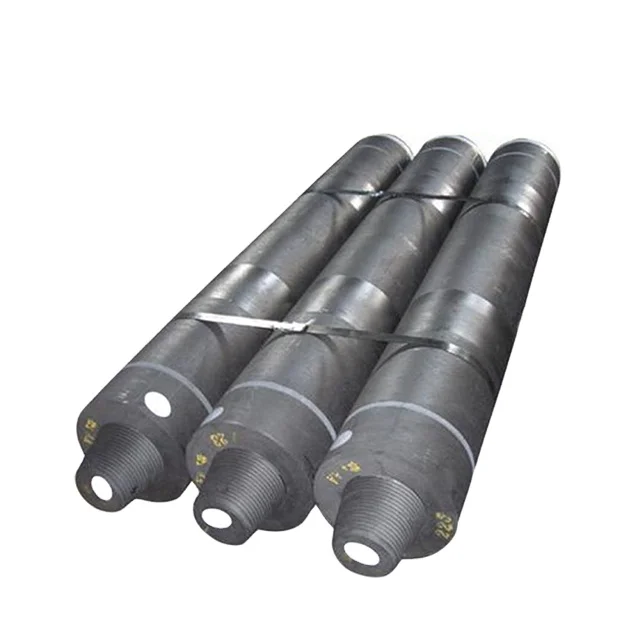 
High bulk density uhp graphite electrode 700 mm with 4TPI nipples for EAF steel making  (1600180379681)