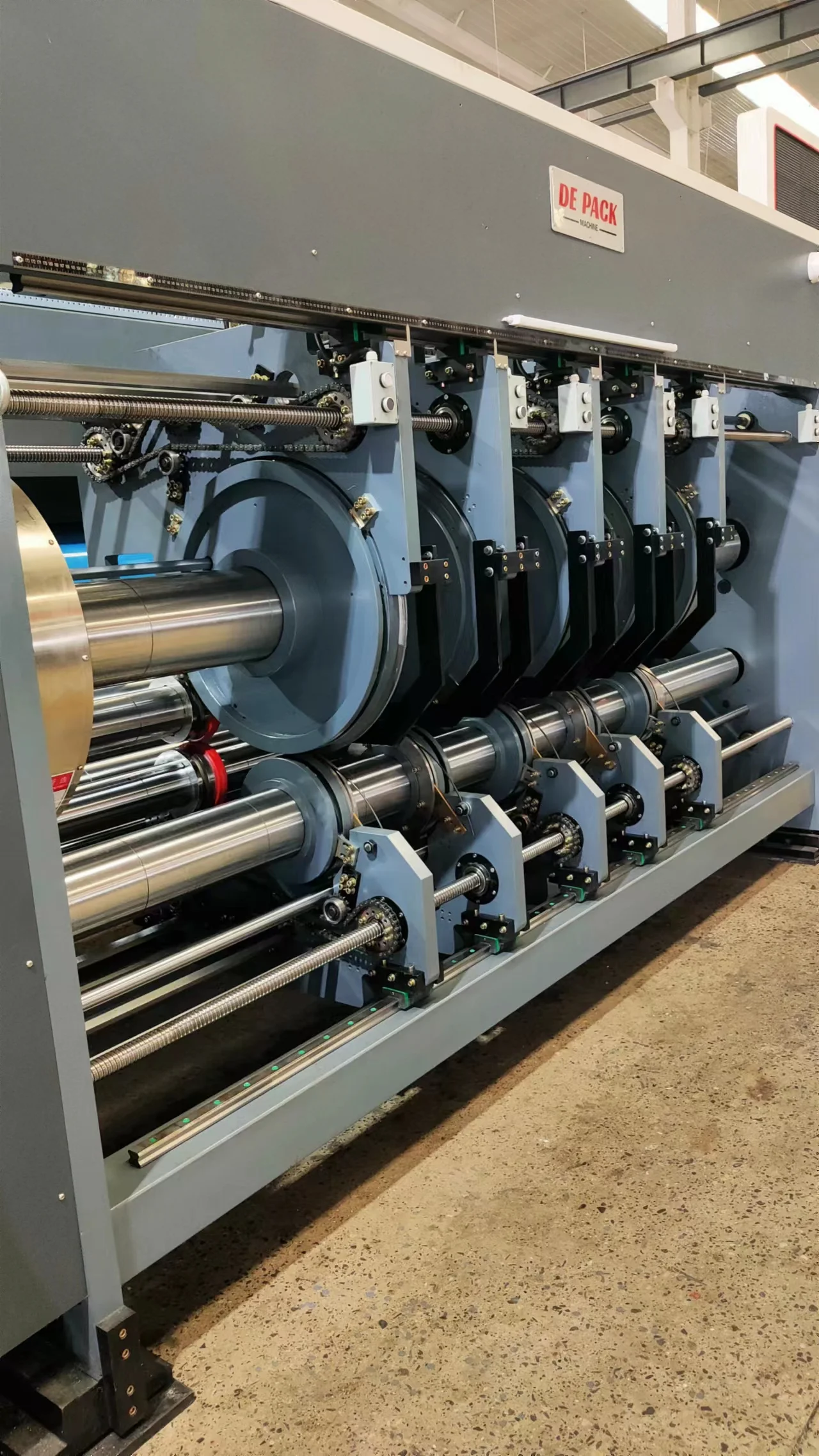 Cardboard Box Printer Machine Inline Automatic Folder Gluer Machinery
