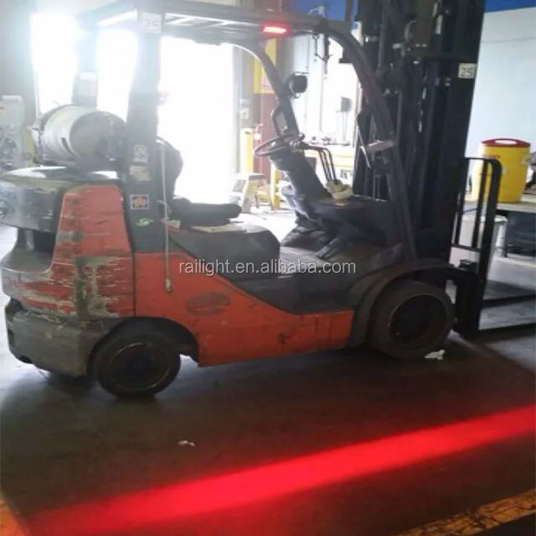 forklift safety lights Blue Red zone hazard area warning line signal