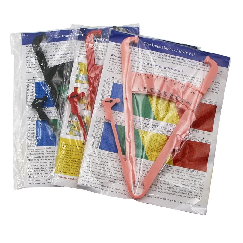 Fat Thickness Tape Gauge Gym Trainers Tester Measuring Analyzer Fitness Measurement Ruler Body Fat Caliper