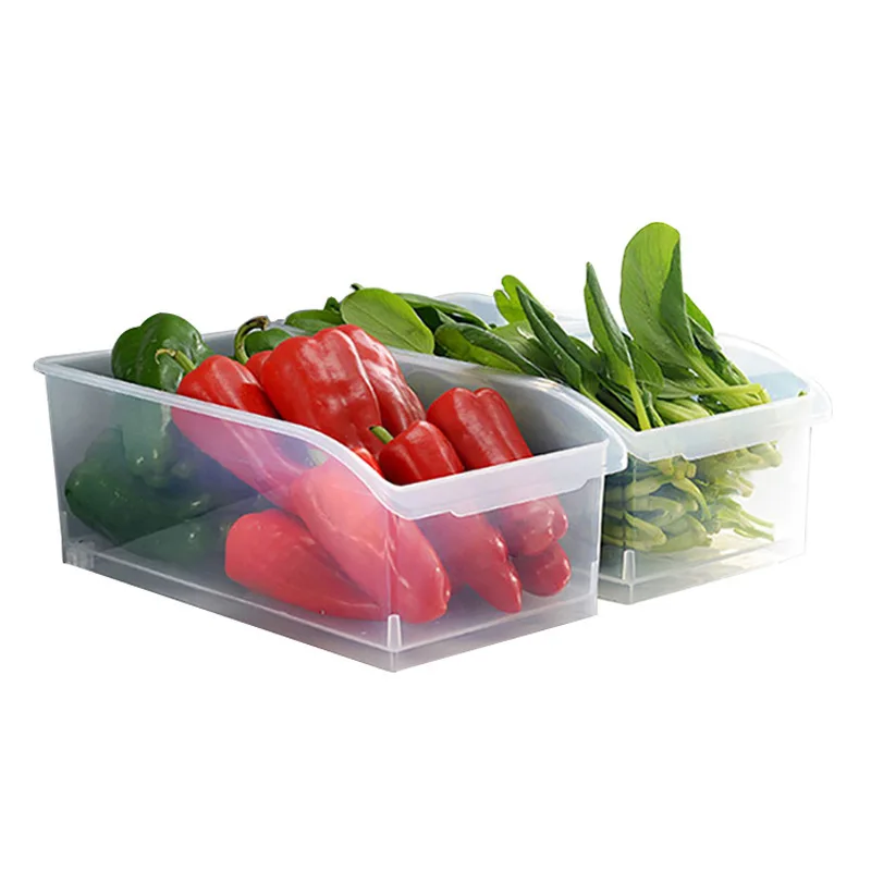 Kitchen Refrigerator Storage Box Drawer Type Fresh-Keeping Frozen Storage Box Japanese-Style Pull-Out Transparent Storage Box