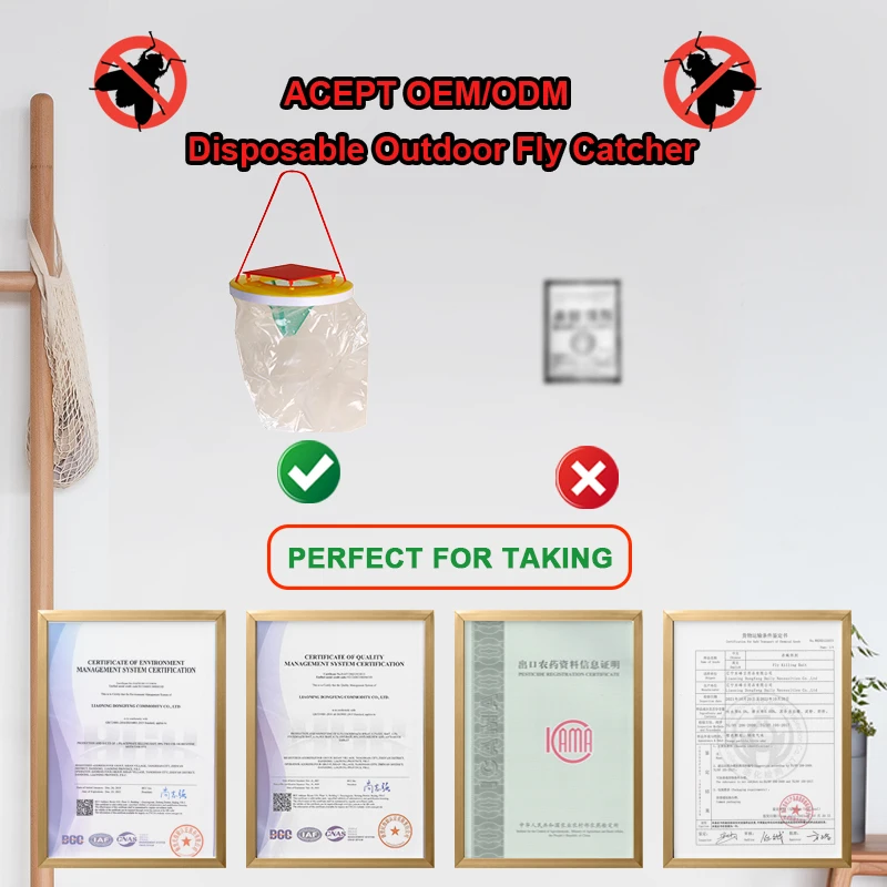 LNDF Explosive New Products Garden Farm Hanging Flycatcher No-Toxic Hanging Bait Bag For Outdoor Farm Garden Flies Killer