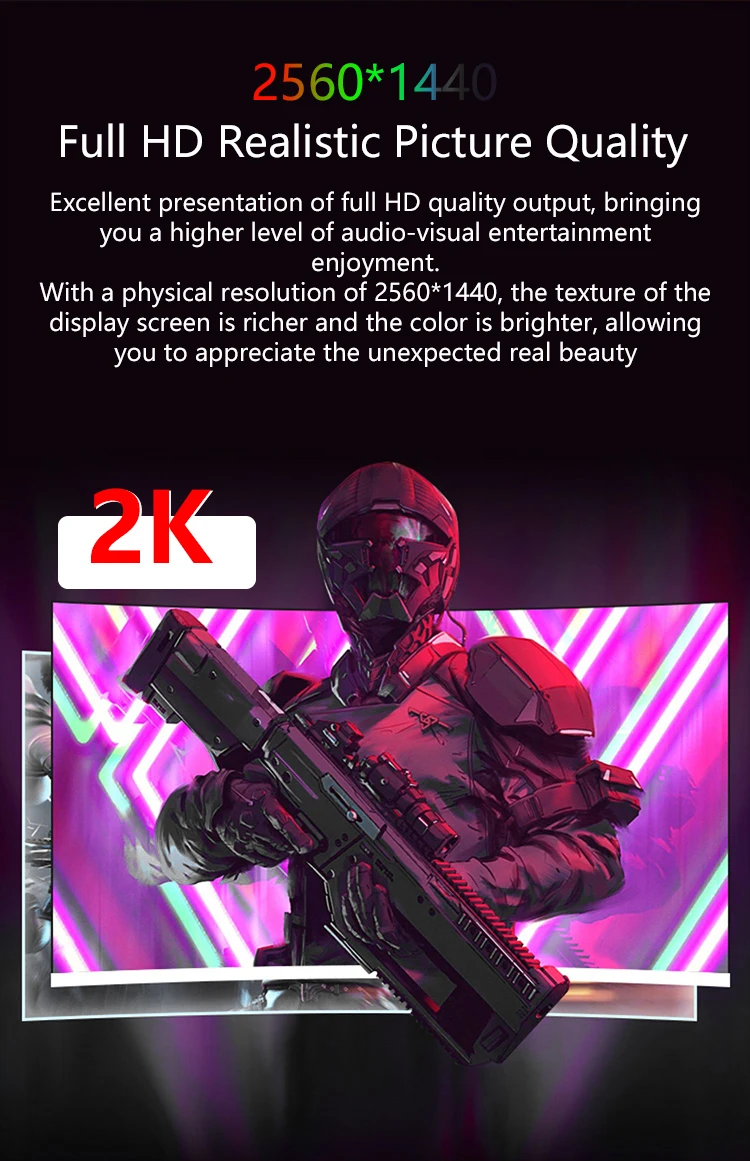 High Value 2560*1440 Pc Lcd Gaming Display Computer 2800r Curved Screen 1ms 38 Inch 144Hz 180Hz Qhd Gaming Monitor For Desktop