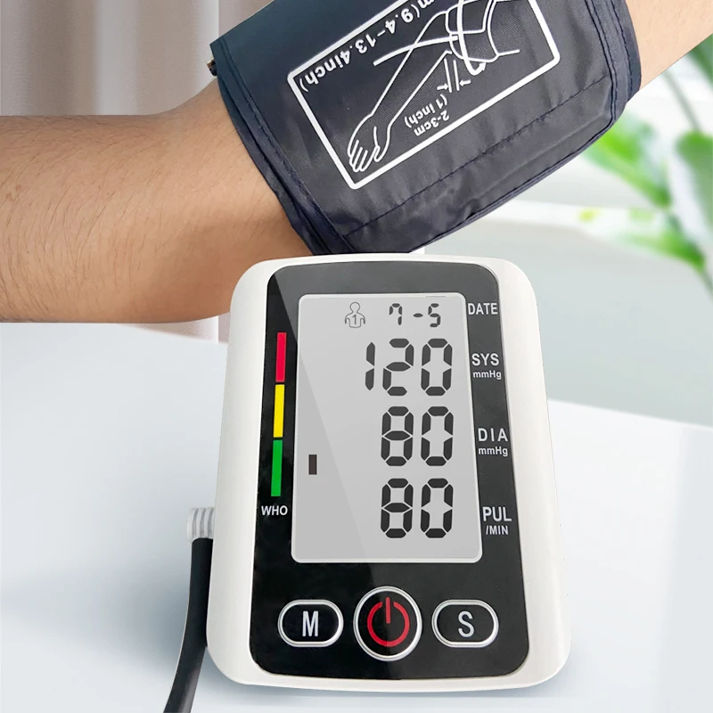 new large LCD cheap price automatic portable upper arm type digital sphygmomanometer a bp meter digital blood pressure monitor