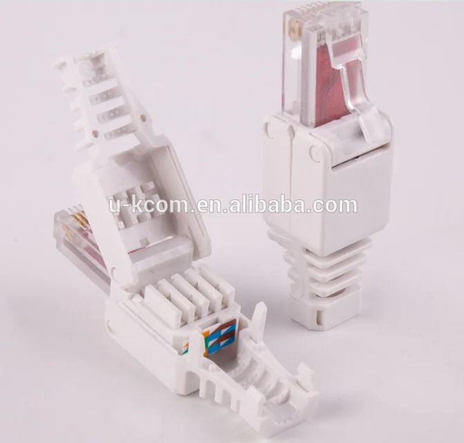 Модульный разъем UTP Cat6a без инструментов RJ45 keystone сетевой