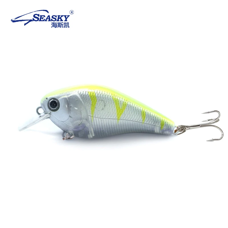 SEASKY 7cm 18g Crank Bait Topwater Diving Freshwater Bass Perch Trout Fishing Hard Lure
