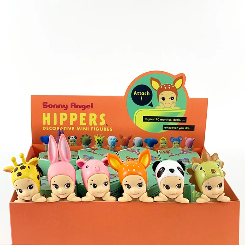 SonnyAngels Harvest Series Hipper Animals Fruits Action Toys PVC Decorative Mini Figures Set For Kids Adults Desk Decoration