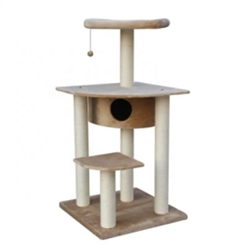 Wholesale New Durable Natural Sisal Hight 163 cm Scratcher Cat Toy Luxury Cat Scratcher House