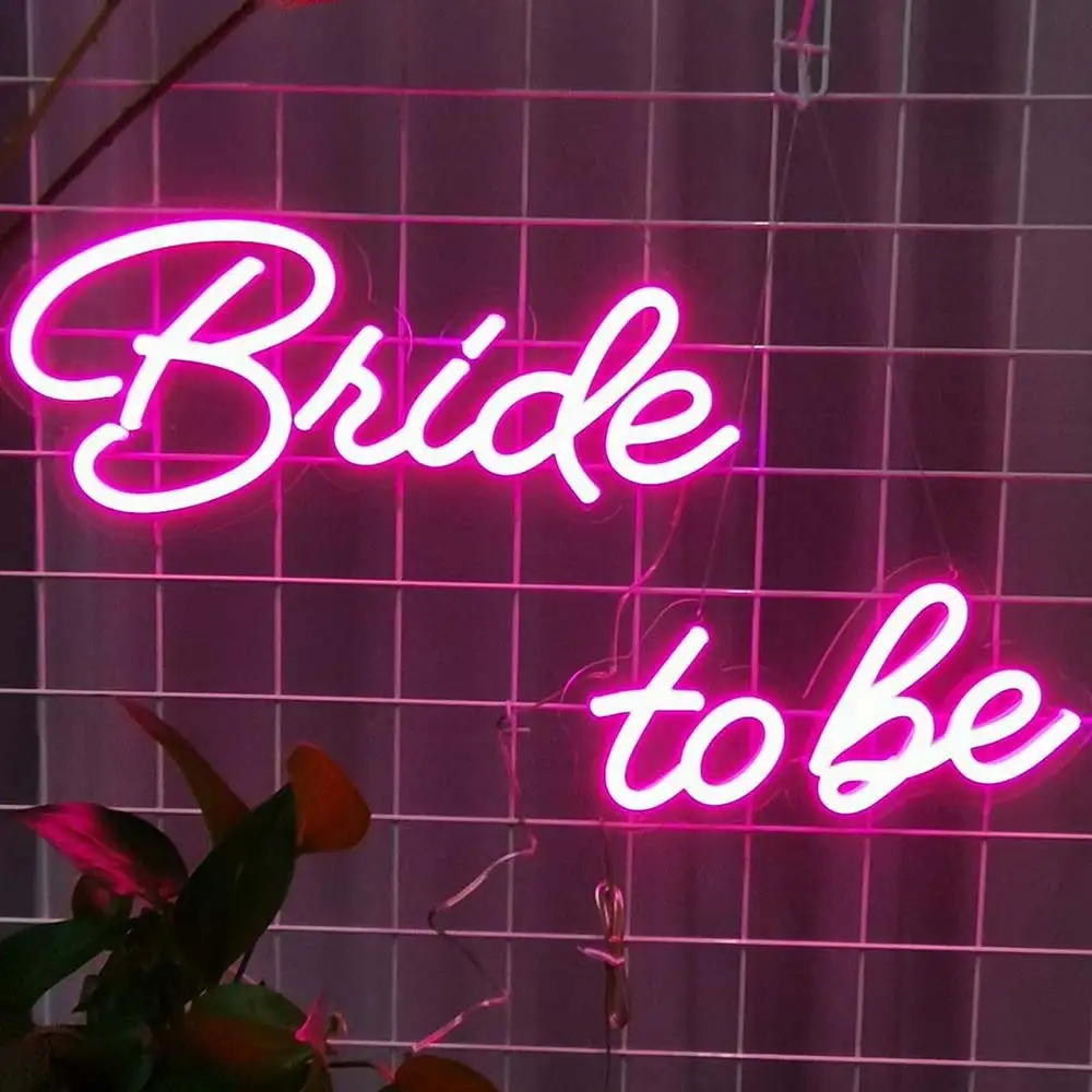  Bride To Be neon I love you wedding decoration custom acrylic LED edge lit letter sign 3D