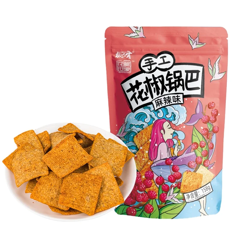 Mini rice crust of pepper flavor Chinese crisp fries spicy snacks First grade high-quality wheat white bakery flour