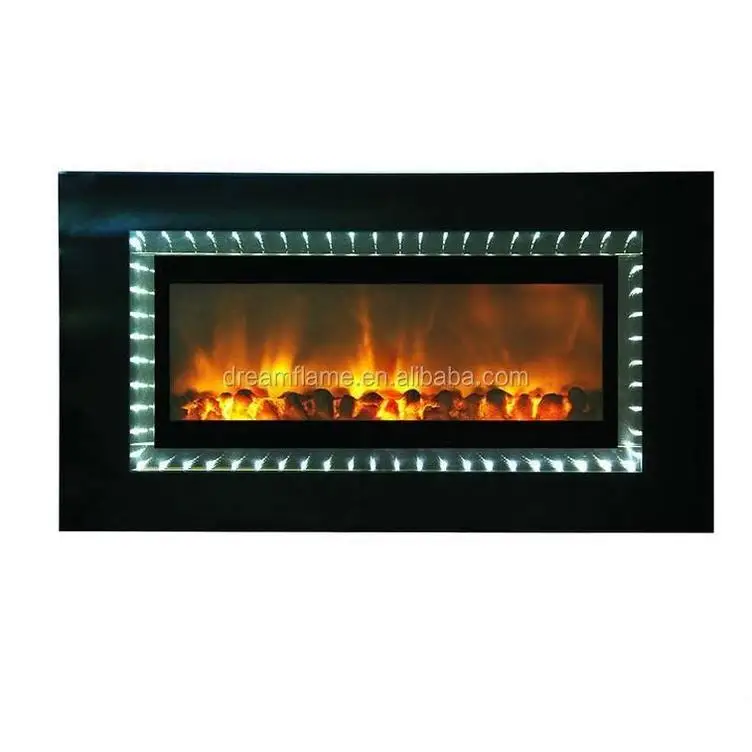 Fireplaces Chimenea Wall Mounted Good Quality Door Stove Top Selling Black Wall-Mounted Gas Fireplace