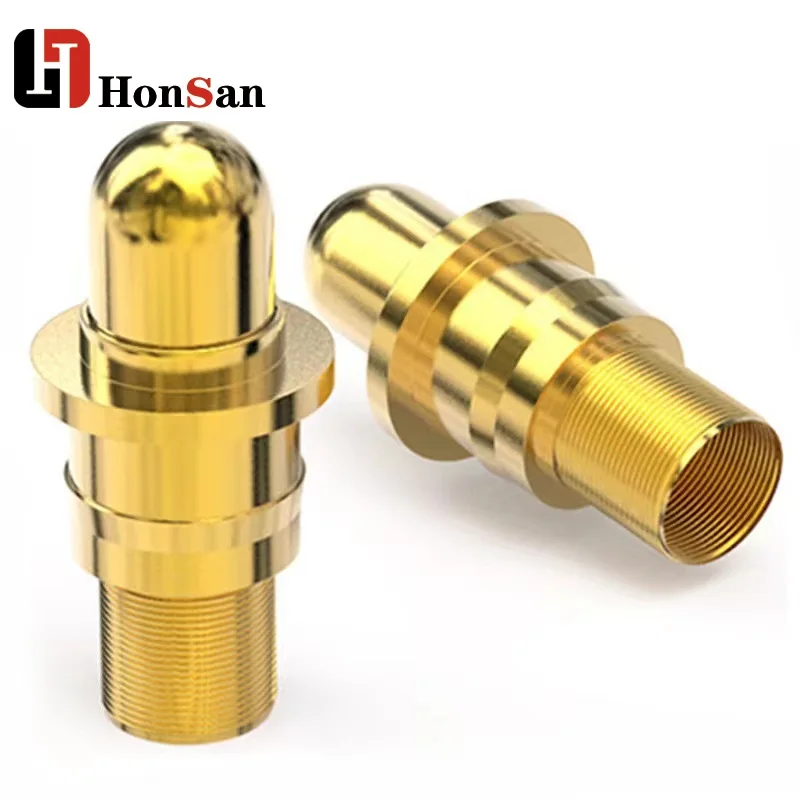 pogo Spring Loaded customized Right Angle Pin Twist Contact 1mm Single Gold Plated SMT Smd 4 12 Pins Magnetic Pogo Pin Connector