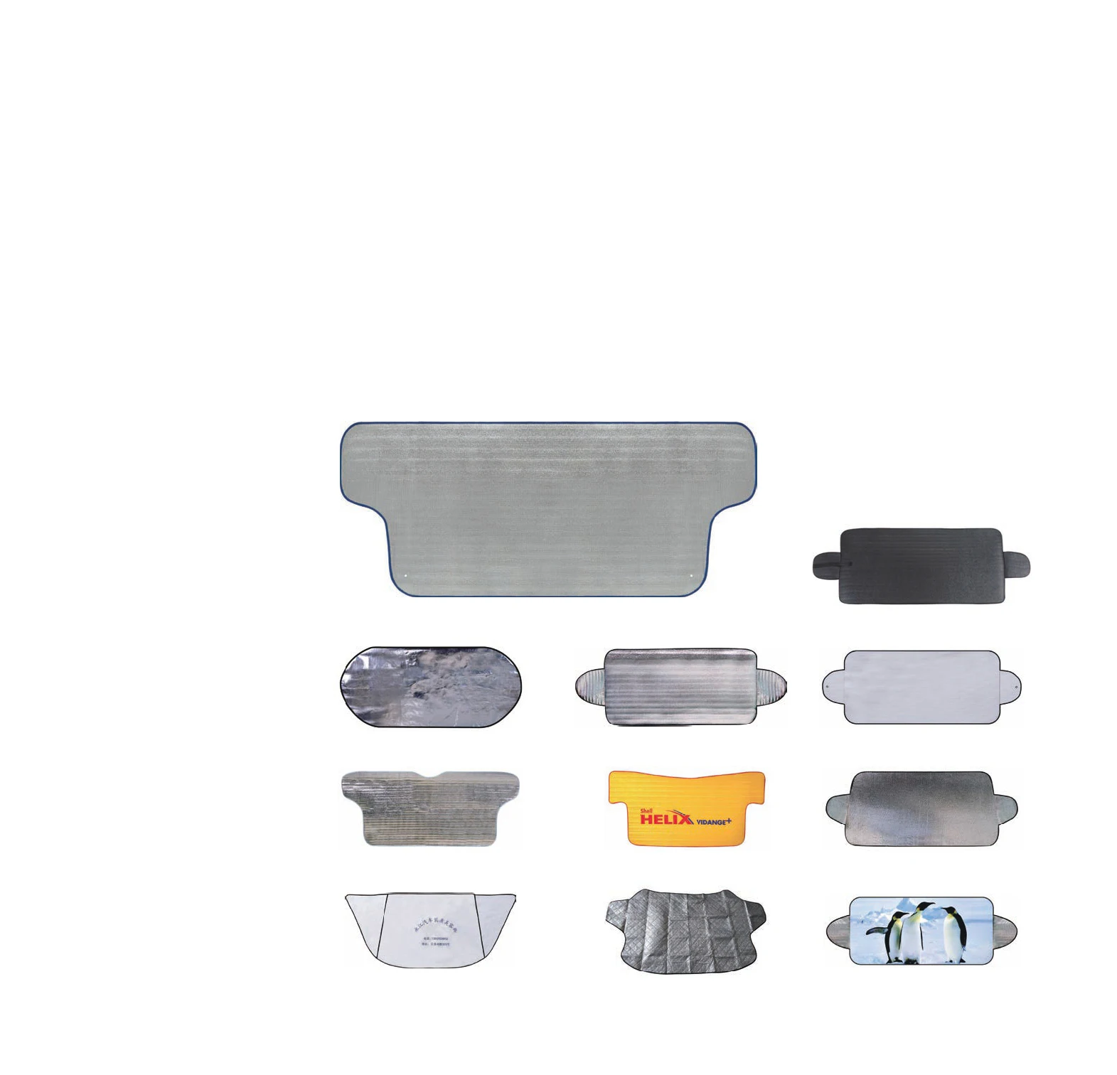 Wholesale retractable multistyle universal custom logo foldable automobile auto car windshield window sunshade for car