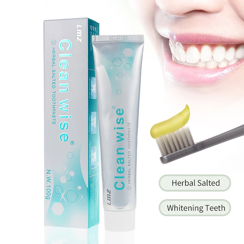 Custom Private Label 100g / 125g Non Fluoride Natural Herbal Sea Salt Toothpaste For Bleeding Gums