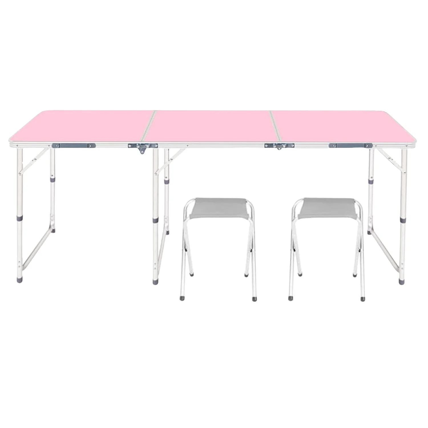 Hot Selling Retractable Tri-Fold Portable Aluminum Alloy Folding Table for Outdoor Camping