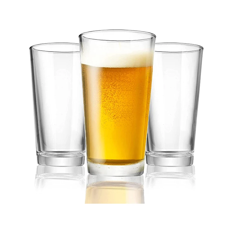 Hot Selling Factory Price Customized Printed Decals Pub 16oz Classic Beer Print Glass